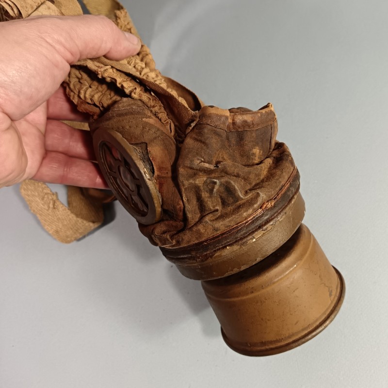 MASQUE A GAZ ARS 1917 ARS17 MASQUE ET BOITIER DATES DES ANNEES 1925-28 APAREIL RESPIRATOIRE SPECIAL